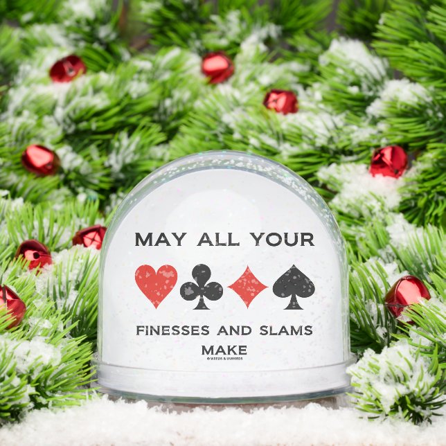 May All Your Finesses And Slams Make Bridge Game (Noël)