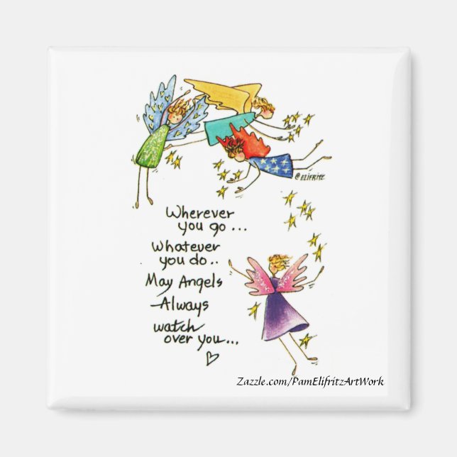 May Angels passen immer über dich auf Magnet (Vorne)