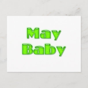 May Baby Postkarte
