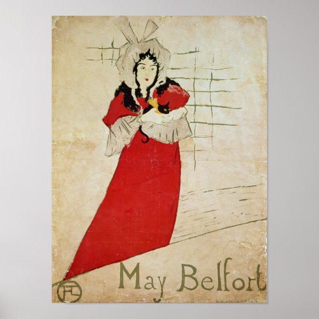 May Belfort, Frankreich, 1895 Poster (Vorne)