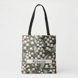 May Birth Blume Personalisiert Lily of the Valley Tasche