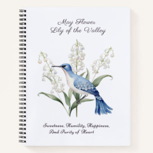 May Birth Month Blume Lily of the Valley Geburtsta Notizbuch