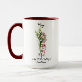 May Blume Lily of the Valley and Hawthorn Tasse