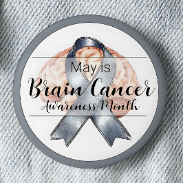 May Brain Cancer Awareness Month Button