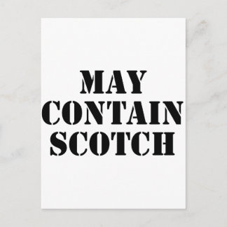 May Contain Scotch Postkarte