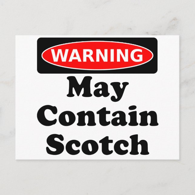 May Contain Scotch Postkarte (Vorderseite)