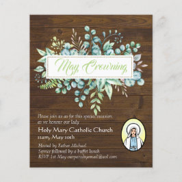 May Crowning lädt Jungfrau Mary Katholic ein