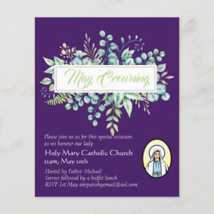 May Crowning lädt Jungfrau Mary Katholic ein