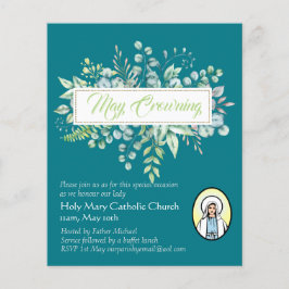 May Crowning lädt Jungfrau Mary Katholic ein