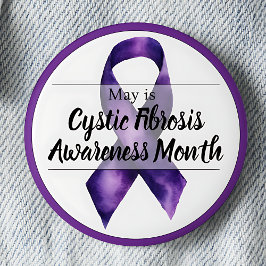 May Cystic Fibrosis Awareness Montag Button
