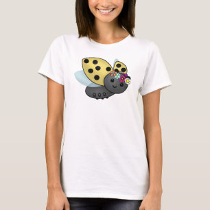 May Day Ladybug mit Blume Chain Headband T-Shirt