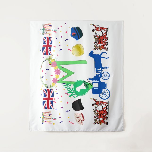 May Day (UK) Tapestry von Kriyas Collection Wandteppich (Vorderseite)