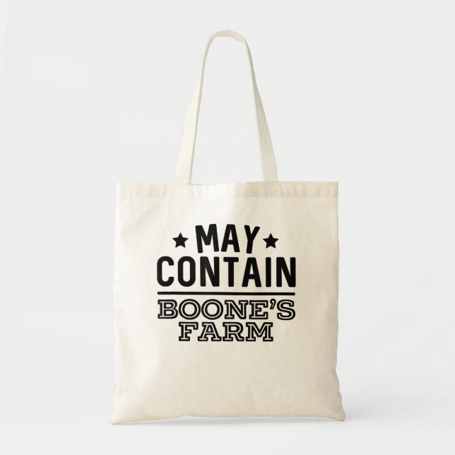 May enthält Boones Farm Funny Wine Alcohol Tragetasche (Vorne)