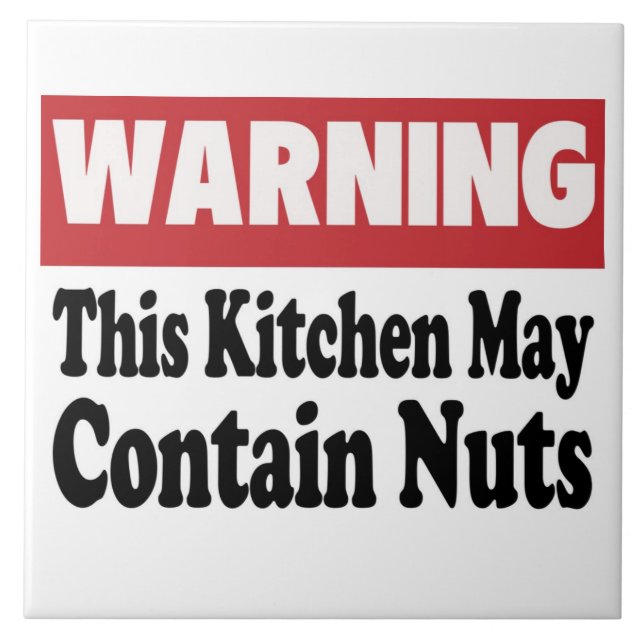 May enthält Nuts Fliese (Vorderseite)