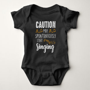 May fängt an zu singen - Musician Chor Singer Mus Baby Strampler