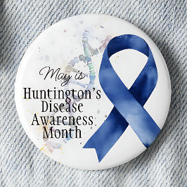May Huntington's Disease Awareness Month - DNA Button