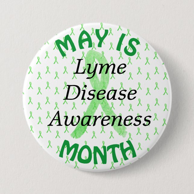 May is Lyme Disease Awareness Month Button (Vorderseite)