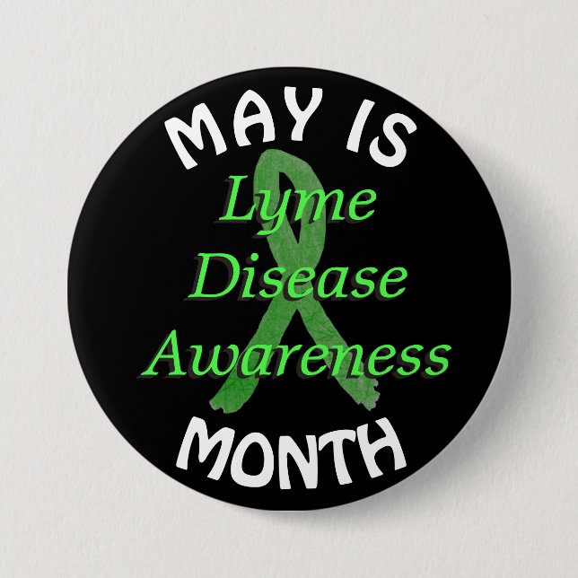 May is Lyme Disease Awareness Month Button (Vorderseite)