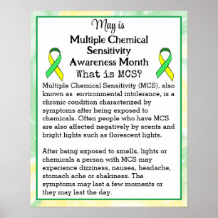 May ist ein multiples chemisches Sensibilitätsbewu Poster