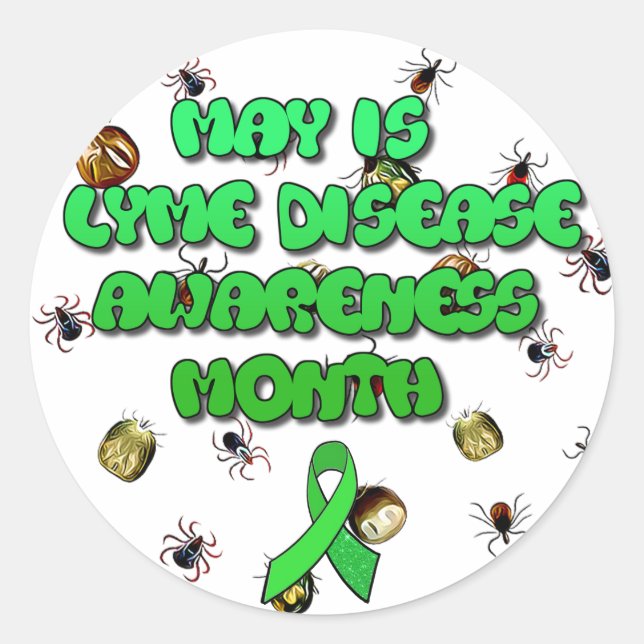 May ist Lyme Disease Awareness Month Stickers (Vorderseite)