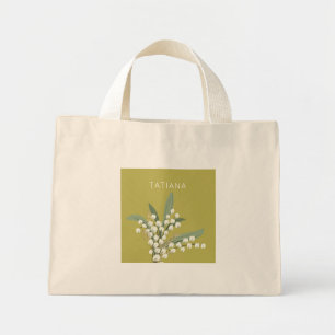 May Lily of the Valley Floral Bouquet Individuelle Mini Stoffbeutel