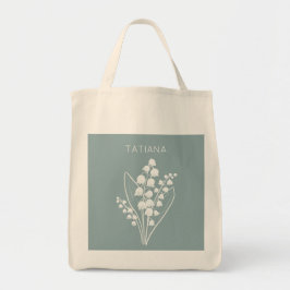 May Lily of the Valley Floral Bouquet Individuelle Tragetasche