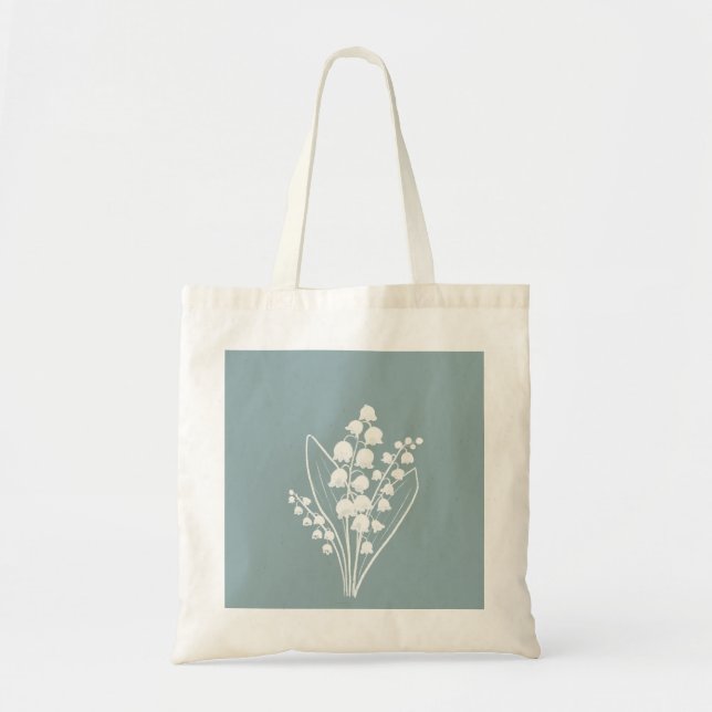 May Lily of the Valley Floral Bouquet Tragetasche (Vorne)