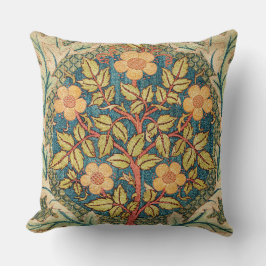 May Morris Rose Wreath Kissen