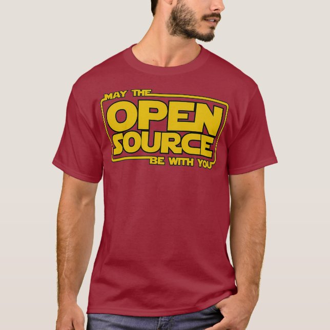 May Open Source Programmierung lustige devops linu T-Shirt (Vorderseite)