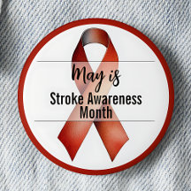 May Stroke Awareness Month Ribbon