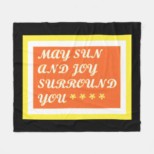 May Sun und Joy sind Ihr aufregendes Pflegedesign Fleecedecke