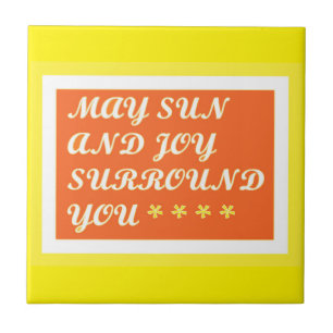 May Sun und Joy sind Ihr aufregendes Pflegedesign Fliese