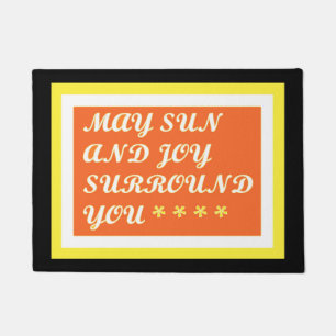May Sun und Joy sind Ihr aufregendes Pflegedesign Fußmatte