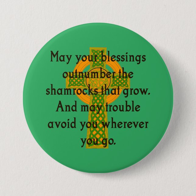 May the segessings outnumber - Irish Quote Button (Vorderseite)