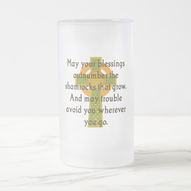 May the segessings outnumber - Irish Quote Mattglas Bierglas (Mittel)