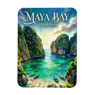 Maya Bay Thailand Magnet