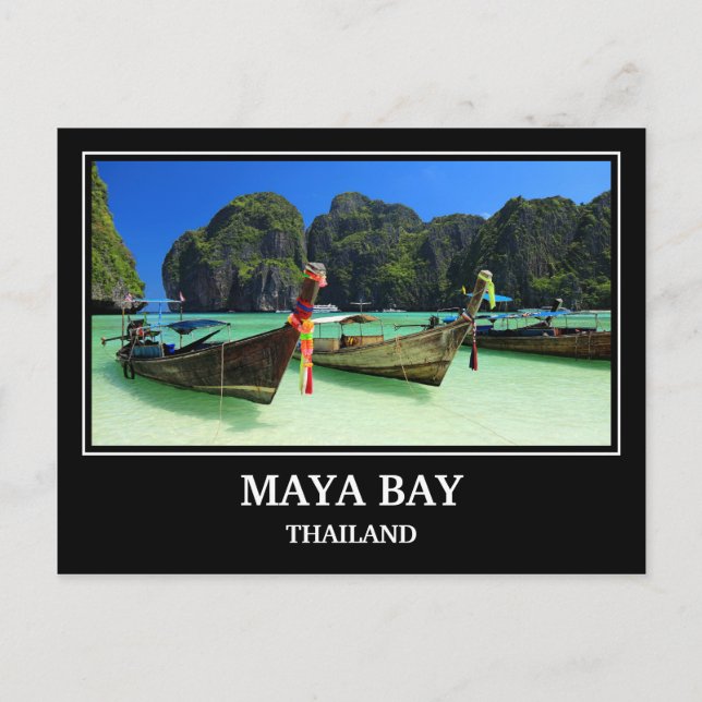 Maya Bay Thailand Postcard Postkarte (Vorderseite)