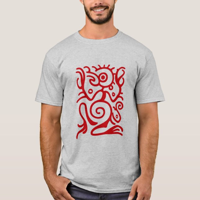Maya Birdman Symbol T-Shirt (Vorderseite)