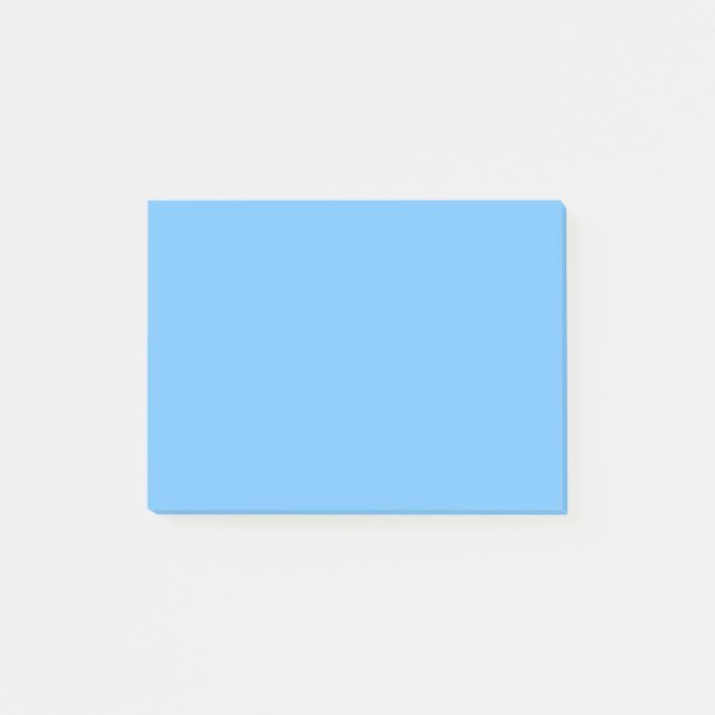 Maya Blau einfarbig Post-it Klebezettel (Vorderseite)