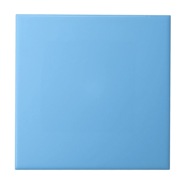 Maya Blue Solid Color Fliese (Vorderseite)