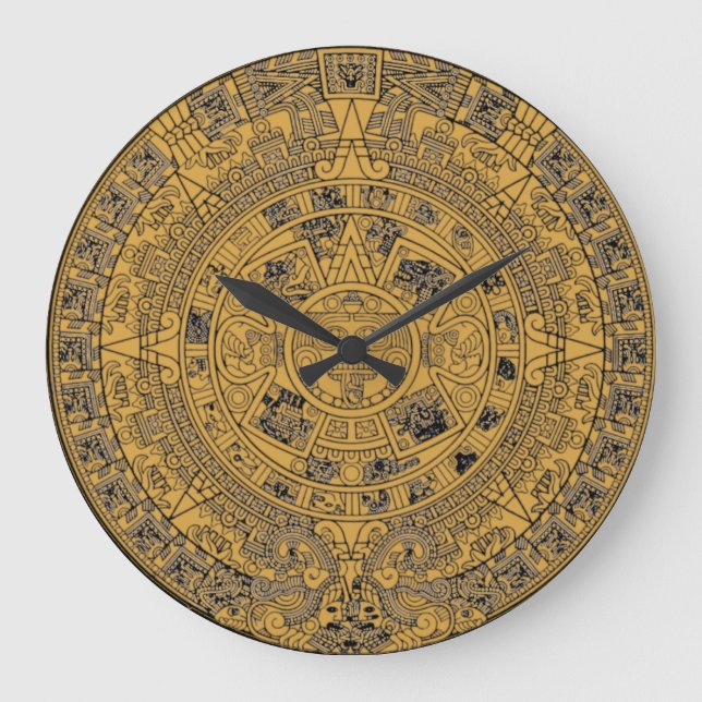 Maya Calendar Clock Große Wanduhr (Vorderseite)