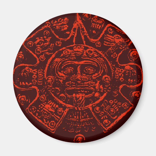 Maya Calendar Image Design Magnet (Vorne)