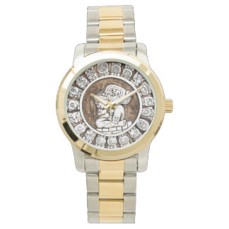 Maya Calendar Mens Watch Armbanduhr