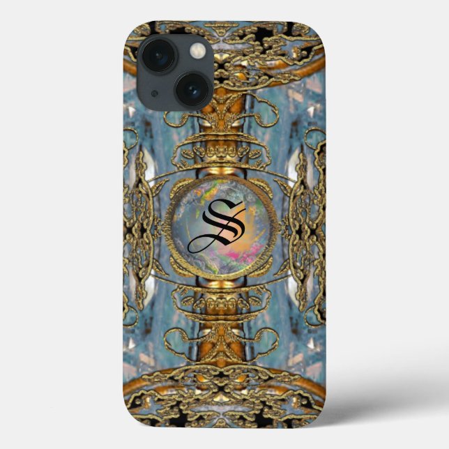 Maya Flond Viktorianisch Monogram Case-Mate iPhone Hülle (Rückseite)