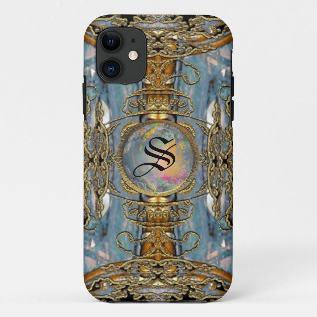 Maya Flond Viktorianisch Monogram Case-Mate iPhone Hülle (Rückseite)