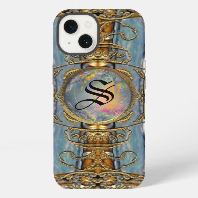 Maya Flond viktorianisches Monogramm iPhone Hülle (Rückseite)