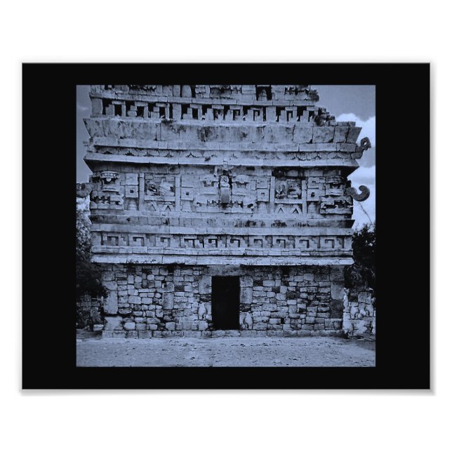 Maya-Gebäude Fotodruck (Vorne)