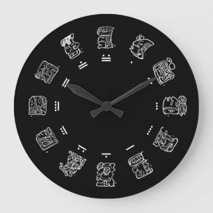 Maya-Glyphe Große Wanduhr