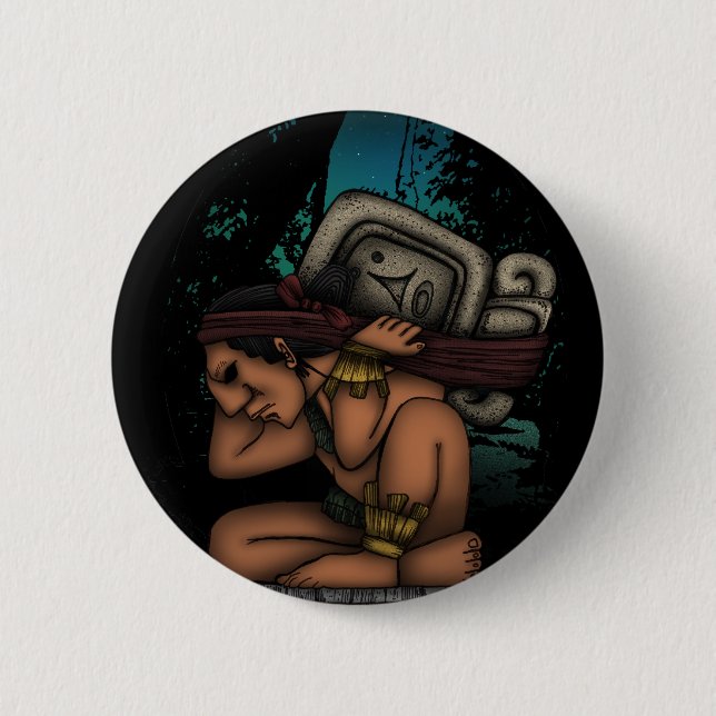 Maya God Button (Vorderseite)