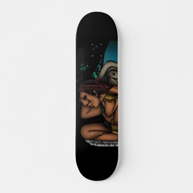Maya God Skateboard (Vorne)